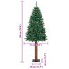 vidaXL Albero di Natale snodato con 300 LED con supporto Verde 180 cm