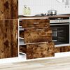 vidaXL Base da Cucina “Lyon” Rovere Fumo in Legno Multistrato