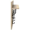 vidaXL Appendiabiti a muro Rovere Sonoma 60 x 40 x 12 cm