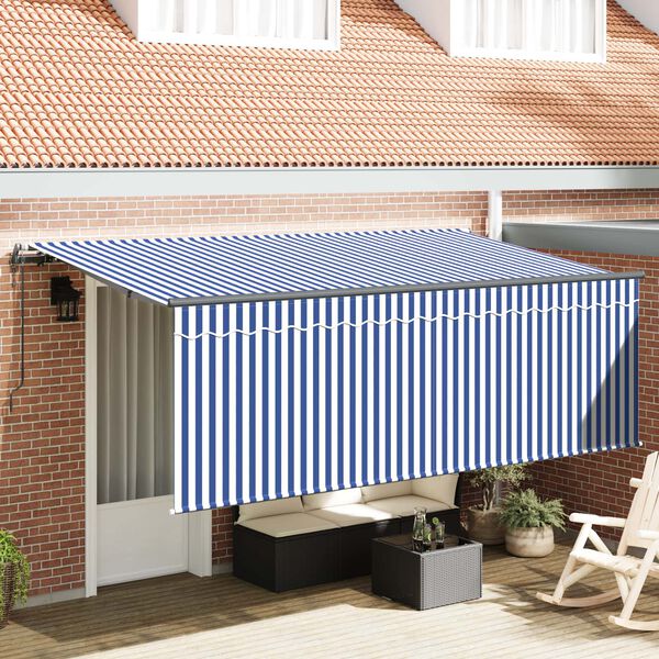 vidaXL Tenda con tende Crema 350 x 200 x 120 cm Tessuto e Metallo