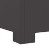 vidaXL Focolare Nero 80 x 80 x 40 cm Acciaio laminato a freddo