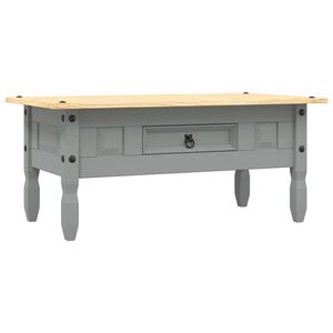 vidaXL Tavolino Caff&eacute; Pino Messicano Corona Range Grigio 100x55x44 cm