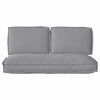 vidaXL Set di Cuscini 3 pcs Grigio Tessuto Oxford