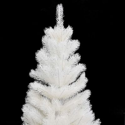 vidaXL Albero di Natale Preilluminato con Palline Bianco 90 cm