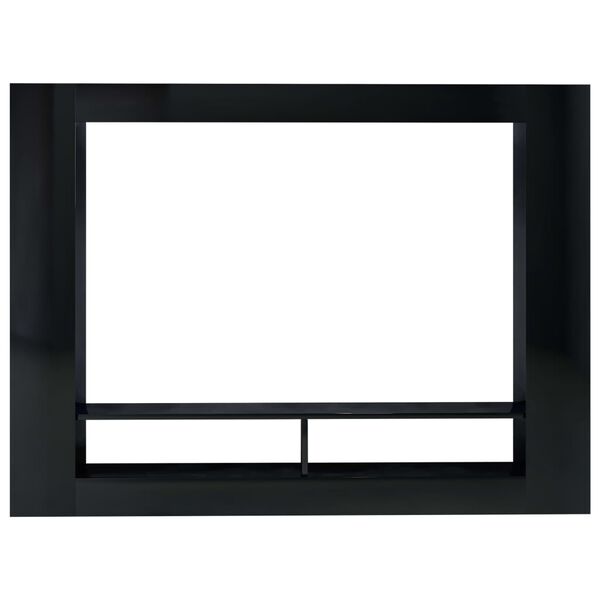 vidaXL Mobile Porta TV Nero Lucido 152x22x113 cm in Legno Multistrato