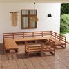vidaXL Set Divani da Giardino 11 pz in Legno Massello di Pino