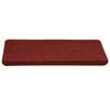 vidaXL Tappetini Autoadesivi per Scale 15 pz 65x24,5x3,5 cm Rosso