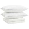 vidaXL Set di piumoni in piume d&rsquo;oca al 90% FULDA 3 pz 200 x 220 cm
