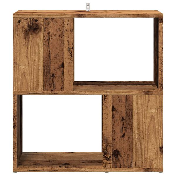vidaXL Libreria Legno Antico 60x24x63 cm in Legno Multistrato