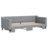 vidaXL Divano Letto con Letto Estraibile Grigio Chiaro 80x200 Tessuto