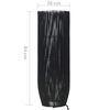 vidaXL Lampada da Pavimento in Salice Nera 84 cm E27