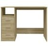 vidaXL Scrivania Cassetti Rovere Sonoma 102x50x76 cm Legno Multistrato