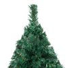 vidaXL Albero di Natale Preilluminato con Palline Verde 240 cm PVC