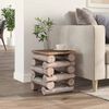 vidaXL Pouf Naturale 30 x 30 x 38 cm Legno di teak solido