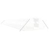 vidaXL Serra con Telaio in Acciaio Bianco 80 m&sup2; 20x4x2 m