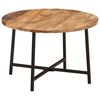 vidaXL Tavolino da Salotto 54x54x35 cm Legno Massello Mango e Ferro