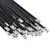 vidaXL Fascetta per Cavi 250 pz 4,6 x 200 mm Nero