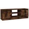 vidaXL Mobile Porta TV con Anta Rovere Fumo 102x30x36 cm