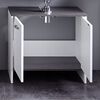Trendteam Unit&agrave; Lavabo con 2 Ripiani SanDiego Bianco e Argento Fum&eacute;