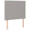 vidaXL Testiera Grigio Chiaro 80x5x118/128 cm Tessuto