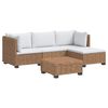 vidaXL 5 pz Set Lounge in Rattan con Cuscini GENDT Rattan naturale