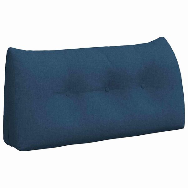 vidaXL Cuscino per Schiena Blu 100 x 24 x 50 cm Tessuto