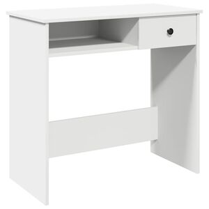 vidaXL Scrivania Bianca 80x40x75 cm in Legno Multistrato