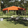 vidaXL Tenda Gazebo Arancione 290 x 290 x 251 cm Tessuto