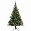 vidaXL Albero di Natale Artificiale a Cerniera con 300 LED 180 cm