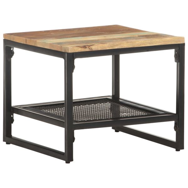 vidaXL Tavolino Laterale 40x40x35 cm in Legno Massello di Recupero