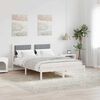 vidaXL Letto con Testiera Rivestita Grigio chiaro 140 x 190 cm