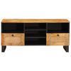 vidaXL Mobile TV Marrone 100 x 33 x 46 cm Legno di mango massello