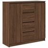 vidaXL Credenza con Cassetti Rovere Marrone 100,5x35x98,5cm Truciolato