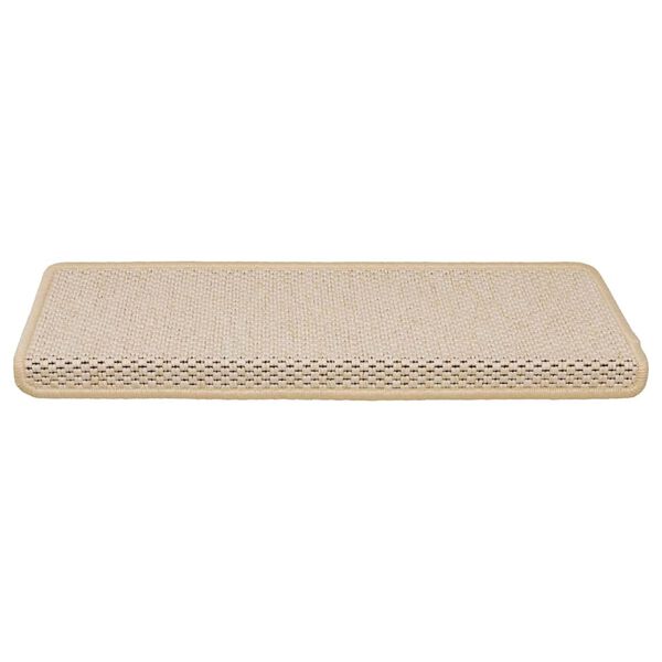 vidaXL Tappeti Autoadesivi Scale Aspetto Sisal 30 pz 65x21x4 cm Berber