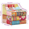 vidaXL Pouf Modulare in Tessuto Patchwork