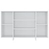 vidaXL Credenza Bianco Lucido 120x30x75 cm in Truciolato