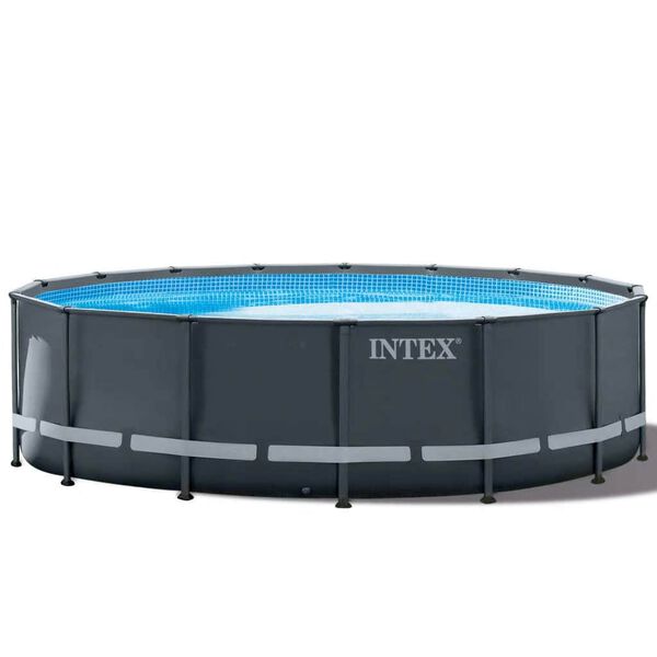 Intex Set Piscina Rotonda con Telaio Ultra XTR 488x122 cm