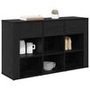 vidaXL Credenza Rovere Nero 100 x 30 x 59,5 cm Legno multistrato
