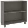 vidaXL Credenza HAMAR Grigio Chiaro 85x35x80 cm Legno Massello di Pino