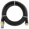 vidaXL Tubo di Aspirazione con Connettori in Ottone 4 m 25 mm Nero