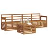 vidaXL Set divani 5 pcs Naturale Legno di Acacia Massello