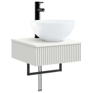 vidaXL Lavabo da Parete Bianco 40 x 41 x 40,5 cm Legno ingegnerizzato