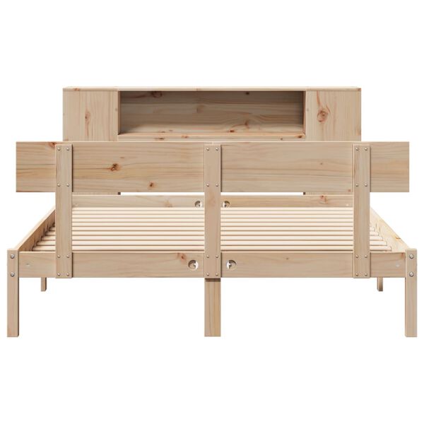vidaXL Letto Libreria senza Materasso 120x200cm Legno Massello di Pino