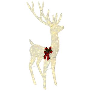 vidaXL Renna di Natale 3D LOVIISA 250 LED Bianco caldo