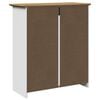 vidaXL Armadio da Ingresso BODO Bianco e Marrone 80x35x90 cm