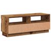 vidaXL Mobile Porta TV con LED Legno Antico 100x35x40 cm Truciolato
