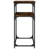 vidaXL Tavolino Consolle Rovere Fumo 100x35,5x75 cm Legno Multistrato