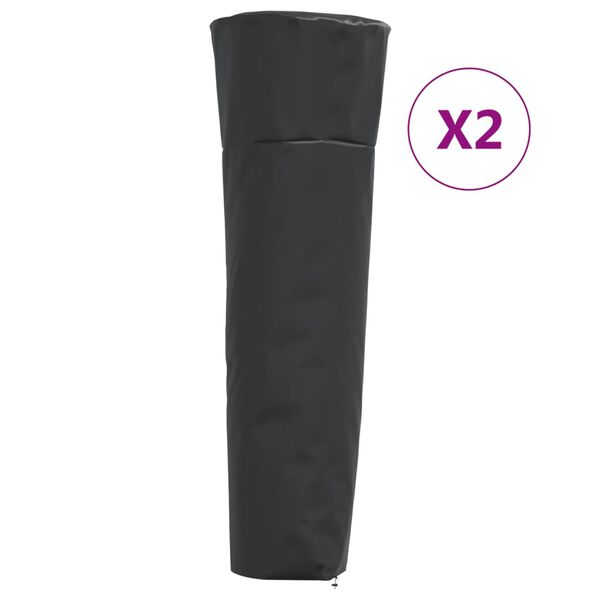 vidaXL Coperture per Stufa 2pz Forma Piramide 86x47x241cm 420D Oxford