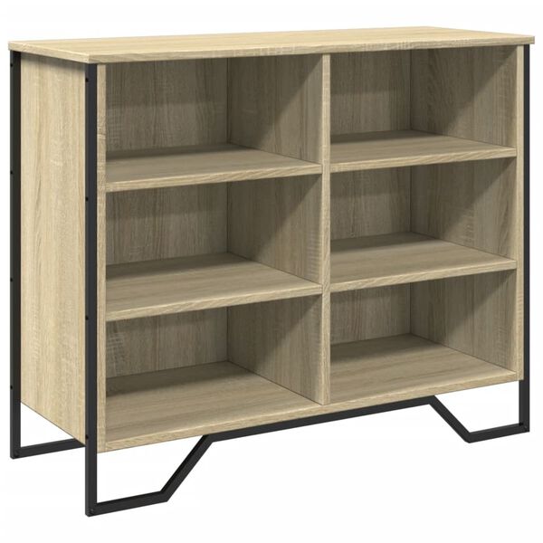 vidaXL Credenza Rovere Sonoma 91x35,5x74,5 cm in Legno Multistrato