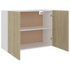 vidaXL Mobile Pensile Rovere Sonoma 80x31x60 cm in Legno Multistrato